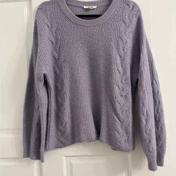 Splendid Lilac Cable Knit Sweater - Picture 1 of 3
